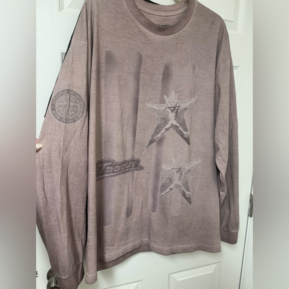 Travis Scott Official Utopia Euro Tour 2024 Long Sleeve heavyweight 2XL NEW